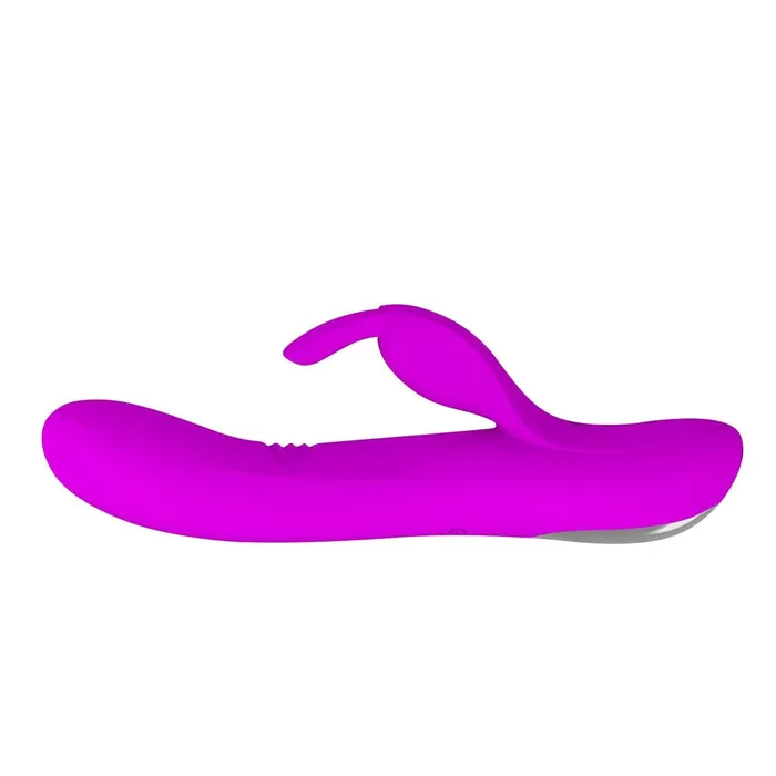 Vibratore Rabbit 100% in silicone, con 4 diverse modalità di tickling e 7 diverse modalità di vibrazione - Viola, Ricaricabile, | Pretty Love Female Sex Toys