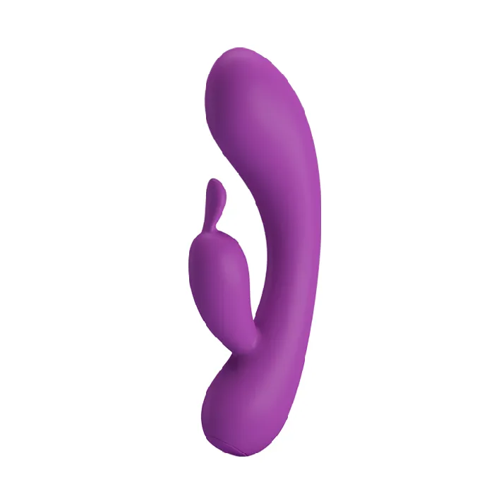 Vibratore Rabbit Extra Soft Silicone 12 modalit di vibrazione Ricaricabile Viola Pretty Love Female Sex Toys