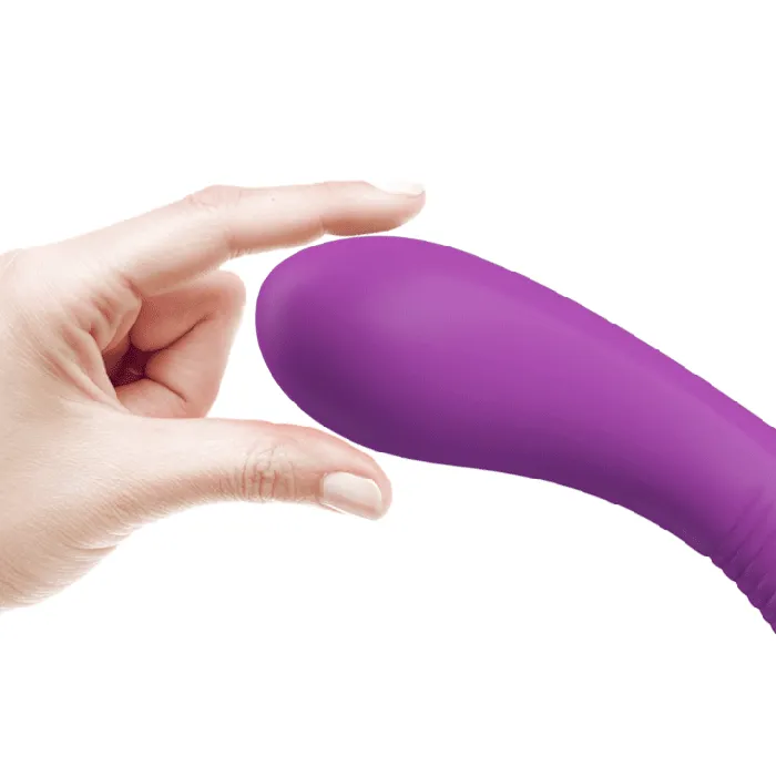 Vibratore Rabbit Extra Soft Silicone - 12 modalità di vibrazione, Ricaricabile, Viola | Pretty Love Female Sex Toys