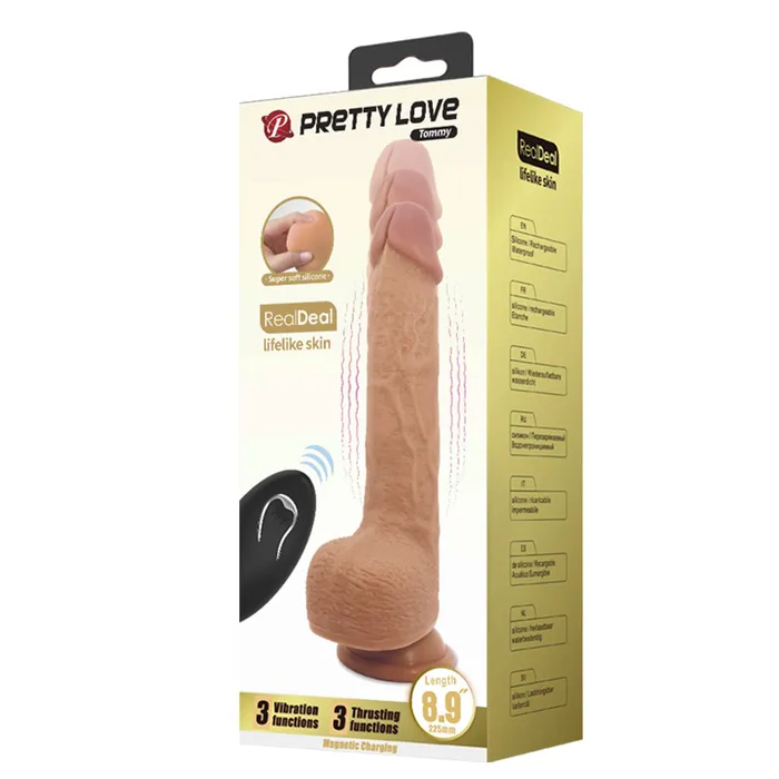 Vibratore Super Realistico con Movimento di Up & Down - Comando a distanza, 22.5 cm Ø 4.2 cm | Baile Male Sex Toys