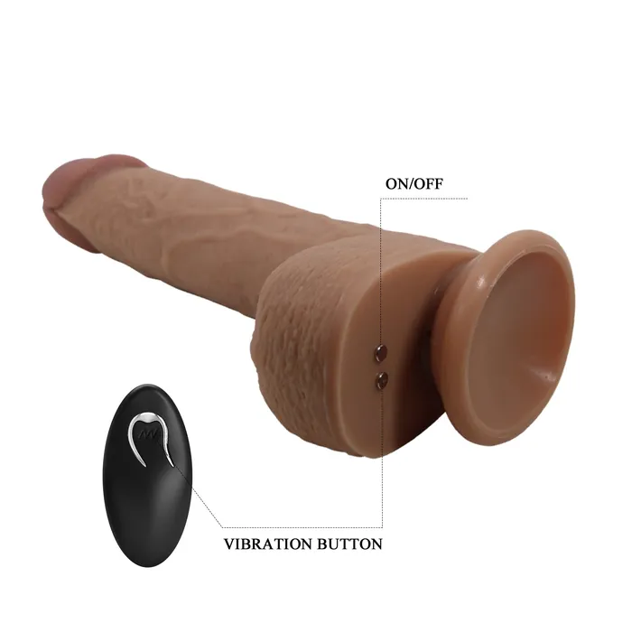 Vibratore Super Realistico con Movimento di Up & Down - Comando a distanza, 22.5 cm Ø 4.2 cm | Baile Male Sex Toys