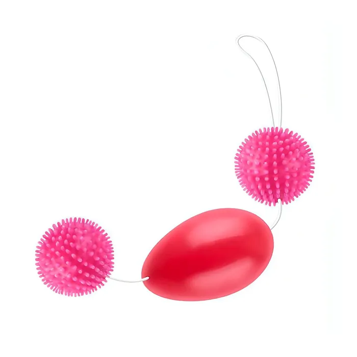 Vibrators | Baile Trio di Palline Anali/Vaginali con rilievi stimolantio - Rosa