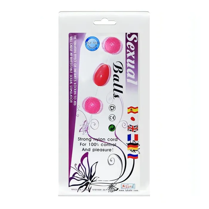 Vibrators | Baile Trio di Palline Anali/Vaginali con rilievi stimolantio - Rosa