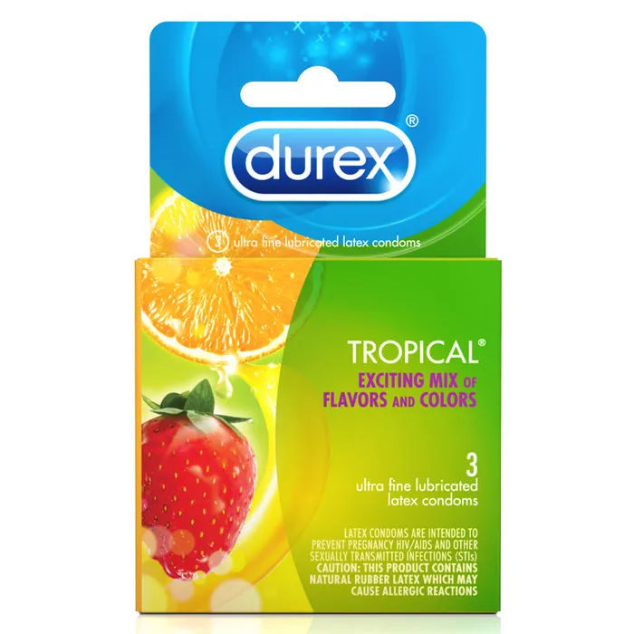 Vibrators | Durex Durex Tropical Flavors Condoms