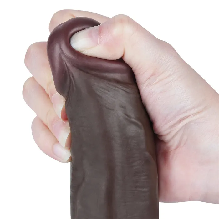 Vibrators | Fallo 8.5'' Scappellabile come un pene vero - Nero - Lovetoy