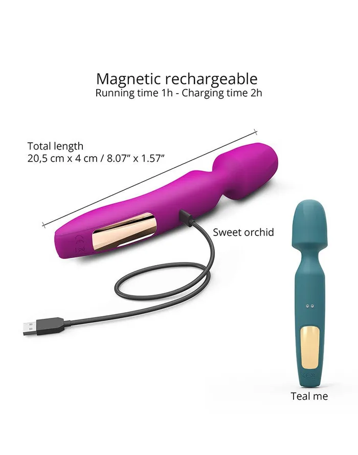 Vibrators | Love to Love Love to Love - R-Evolution Wand Vibrator Set Met 2 verwisselbare opzetstukken - Roze