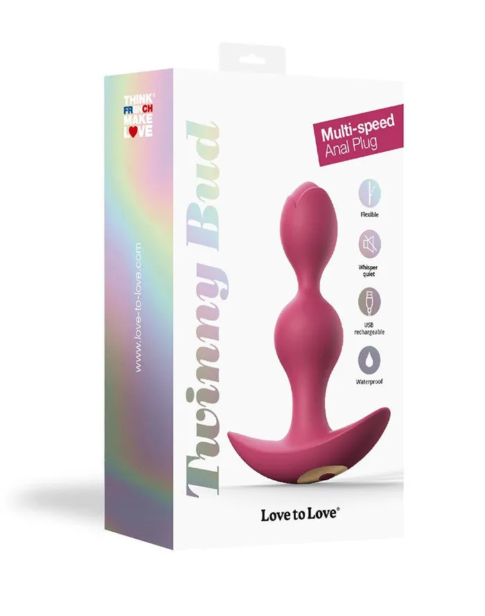 Vibrators | Love to Love Love to Love - Twinny Bud - Buigbare Vibrerende Buttplug - Roze