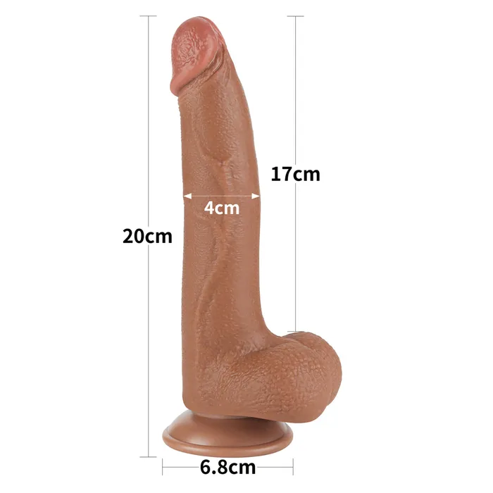 Vibrators | Lovetoy Fallo Scappellabile Mulatto 8.5''