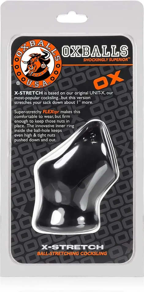 Vibrators | Oxballs (D) Oxballs - Unit-X Stretch Sling - Zwart