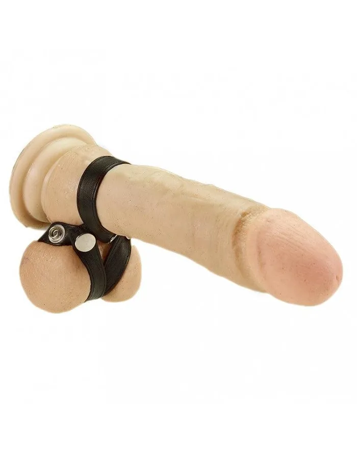 Vibrators Rimba Bondage Play Penisband Met Twee Balzak bandjes Met Drukknopen