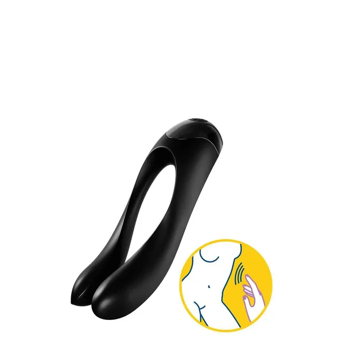 Vibrators | Satisfyer Massaggiatore di Coppia Satisfyer Candy Cane Nero