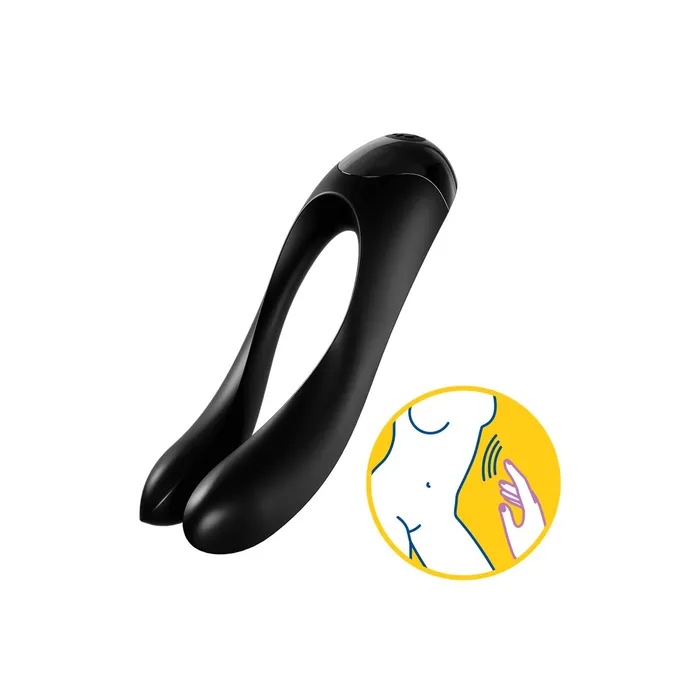 Vibrators | Satisfyer Massaggiatore di Coppia Satisfyer Candy Cane Nero