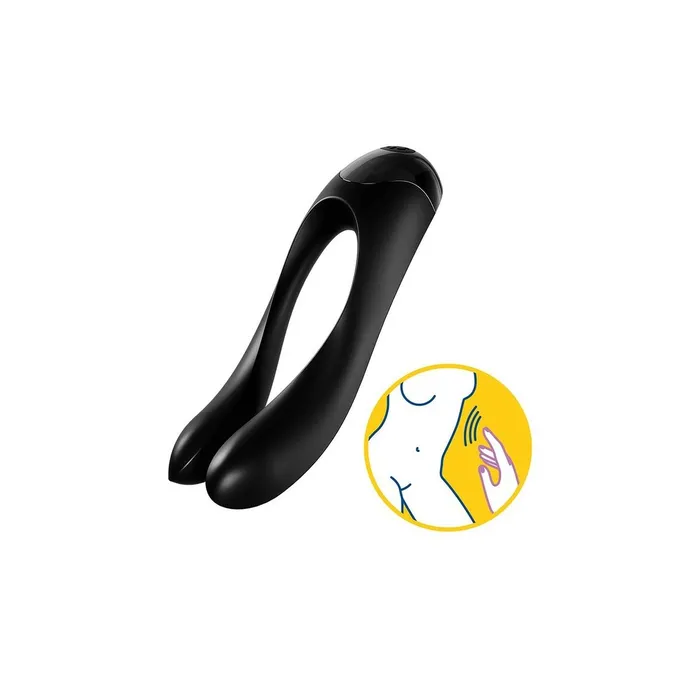 Vibrators | Satisfyer Massaggiatore di Coppia Satisfyer Candy Cane Nero