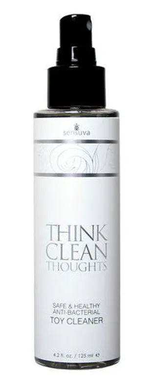 Vibrators Sensuva Think Clean Thoughts Anti Bacterial Toy Cleaner 42oz Bottle