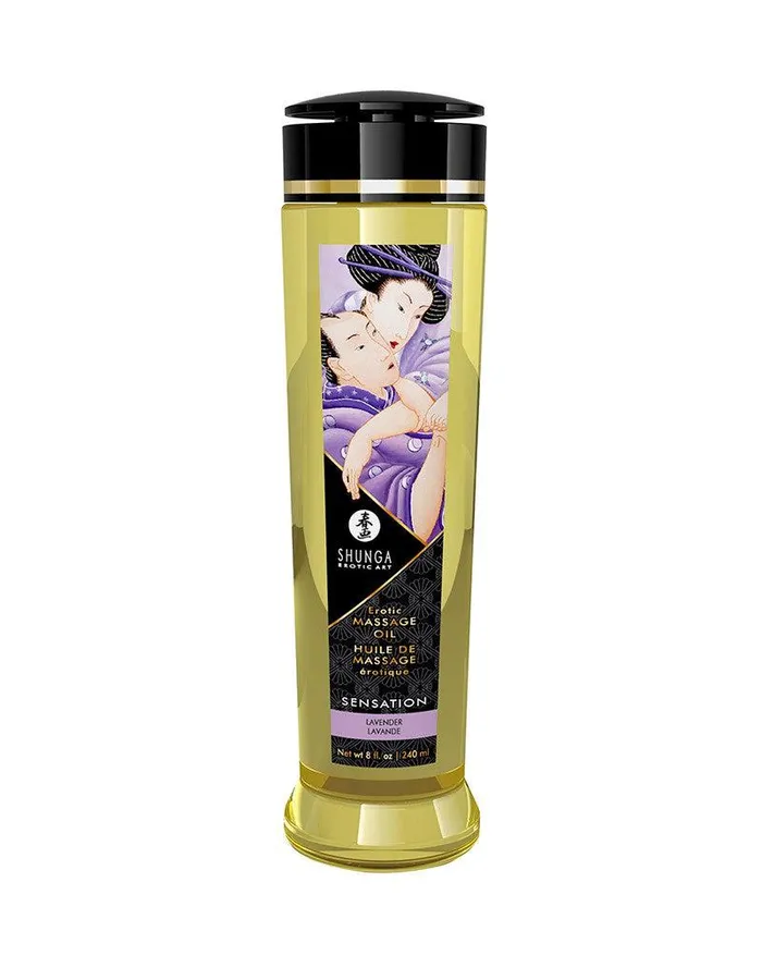 Vibrators | Shunga - Massageolie - Sensation Lavender - 240 ml - Shunga