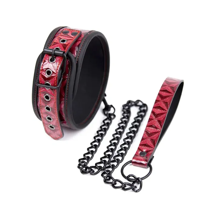 Vibrators Smart Moves Collar Red Diamond Print RoodZwart Smart Moves