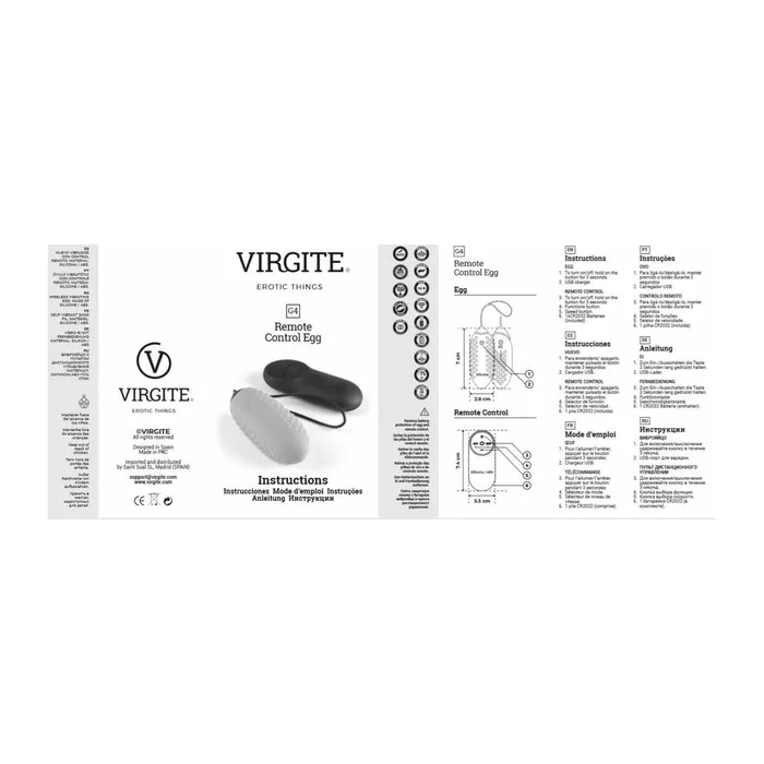 Vibrators | Virgite Uovo Vibrante Virgite Azzurro