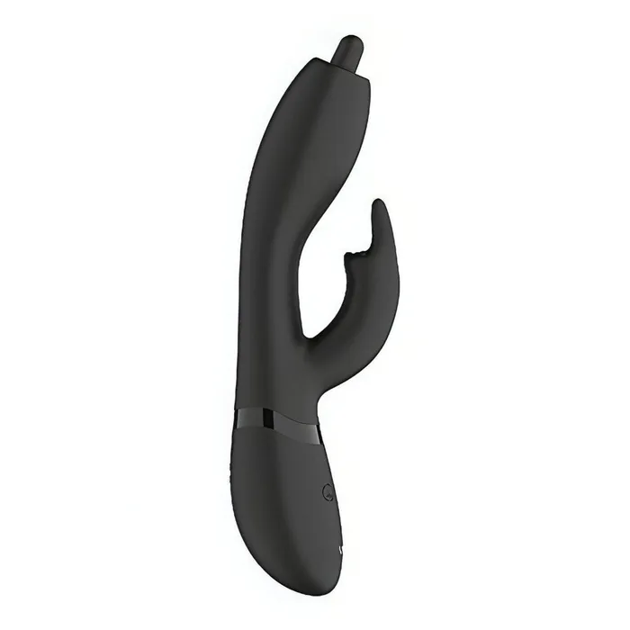 Vibrators Vive Nilo Vibratore Rabbit con 3 motori separati e pinpoint per stimolare punto G Nero