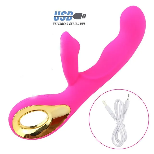 Vibrators | YSGLIFE Powerful Adult Electronic Toy Product Fun Vibrator G-spot Charge AV Stick Silicone Female Sex Toys for Women USB Electronic Toys