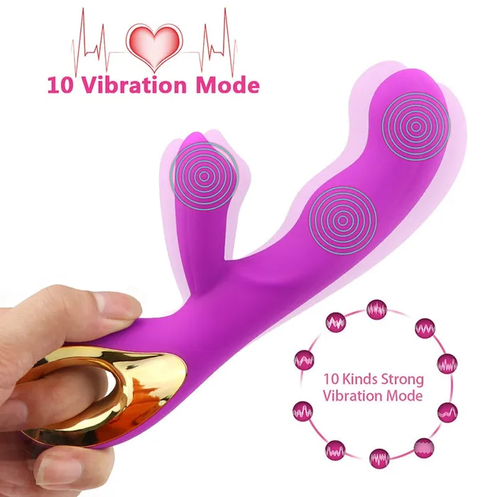 Vibrators | YSGLIFE Powerful Adult Electronic Toy Product Fun Vibrator G-spot Charge AV Stick Silicone Female Sex Toys for Women USB Electronic Toys