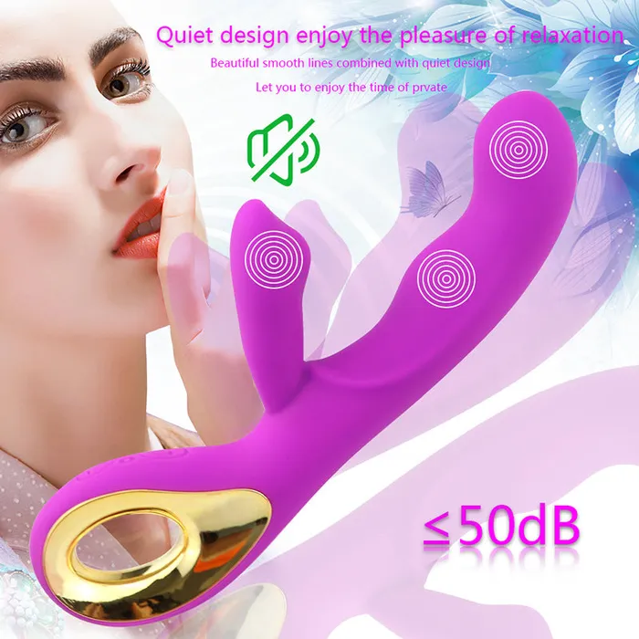 Vibrators | YSGLIFE Powerful Adult Electronic Toy Product Fun Vibrator G-spot Charge AV Stick Silicone Female Sex Toys for Women USB Electronic Toys