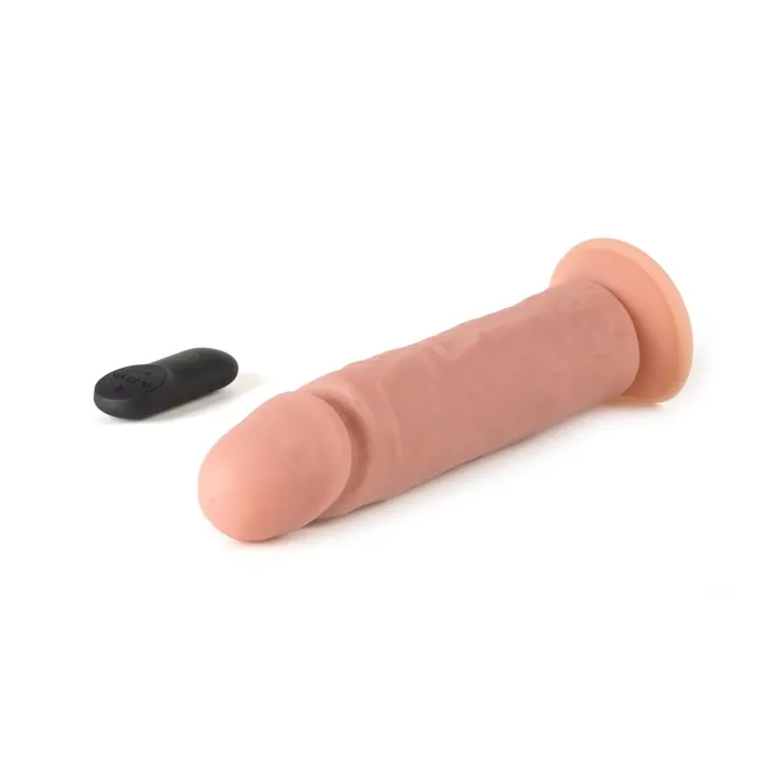 Virgite Dildos | Virgite - Vibrerende Dildo Met Afstandsbediening 23 x 7.5 cm - Lichte Huidskleur