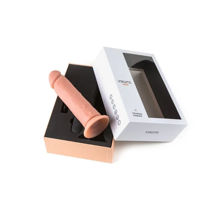 Virgite Dildos | Virgite - Vibrerende Dildo Met Afstandsbediening 23 x 7.5 cm - Lichte Huidskleur