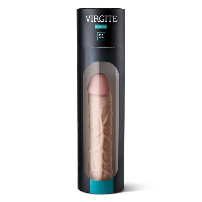 Virgite - Realistische Penis Sleeve 16.5 cm - Lichte Huidskleur | Virgite Male Sex Toys