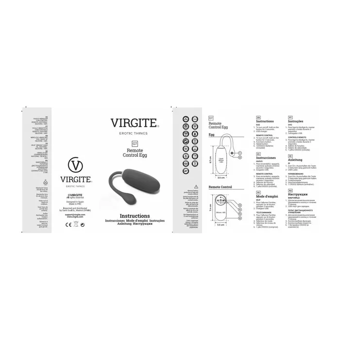 Virgite Vibrators | Masturbatore Uovo Virgite Azzurro