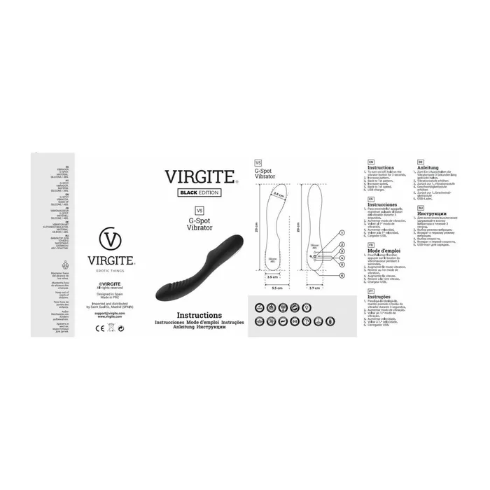 Virgite Vibrators | Vibratore per il Punto-G Virgite Nero