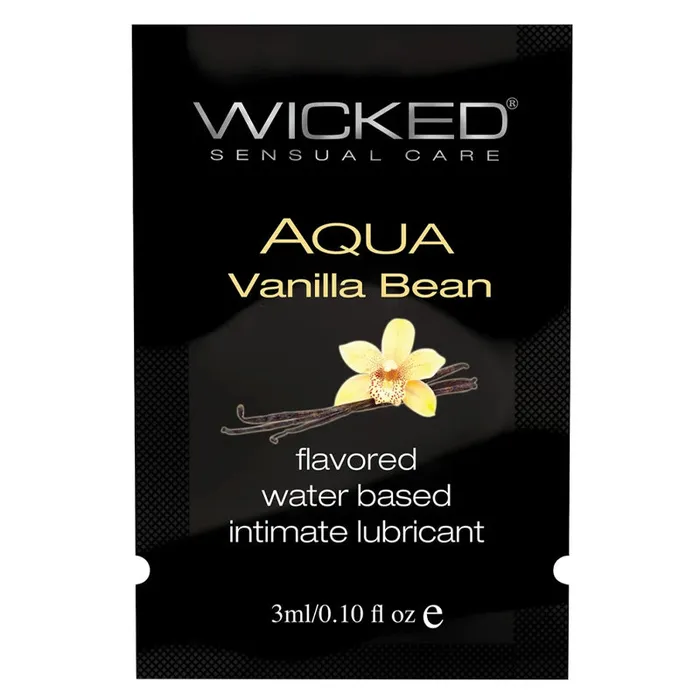 Wicked Sensual Aqua Vanilla Bean Flavoured Lubricant | Wicked Sensual Dildos