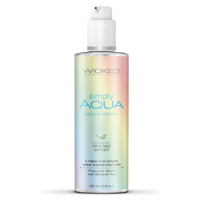 Wicked Simply Aqua Waterbased Lubricant Special Edition Wicked Sensual Lubricants