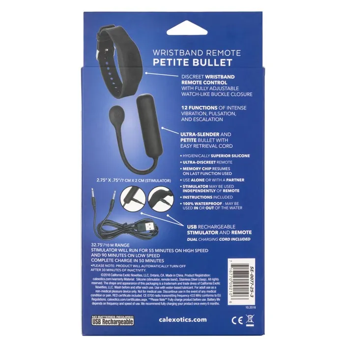 Wristband Remote Control Petite Bullet | California Exotic Female Sex Toys