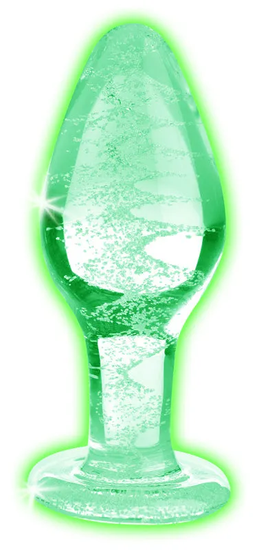 XR Brand Anal | Glow-In-The-Dark Glass Anal Plug