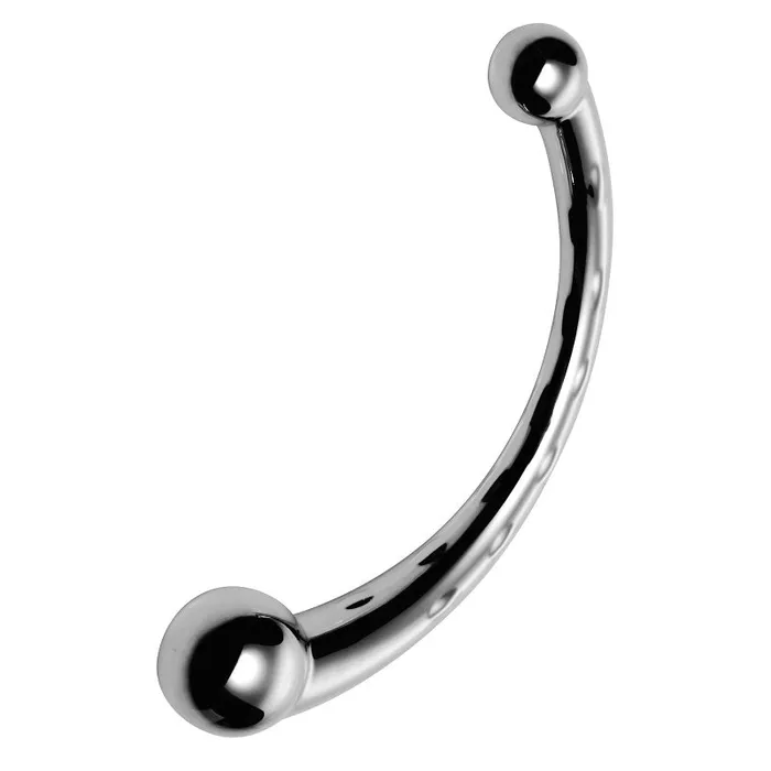 XR Brand Dildos | The Chrome Crescent Dual Ended Dildo