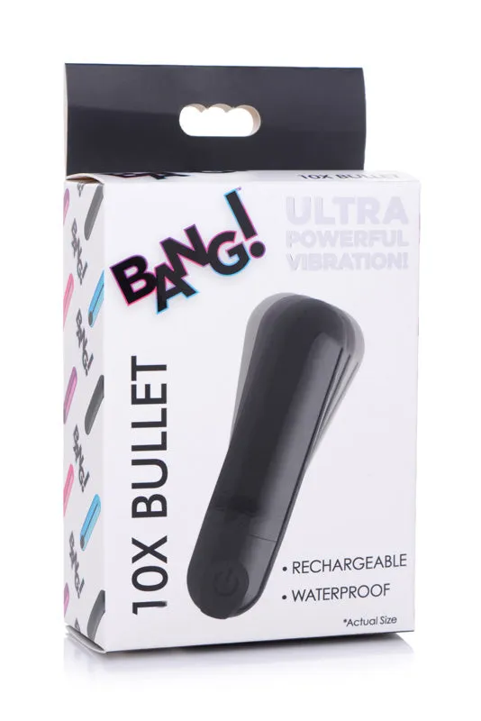 XR Brand Female Sex Toys 10X Rechargeable Vibrating Metallic Bullet