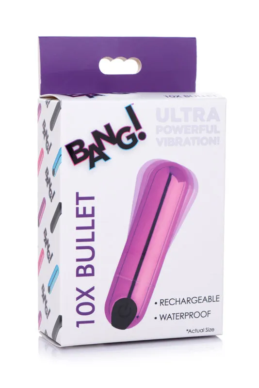 XR Brand Female Sex Toys | 10X Rechargeable Vibrating Metallic Bullet