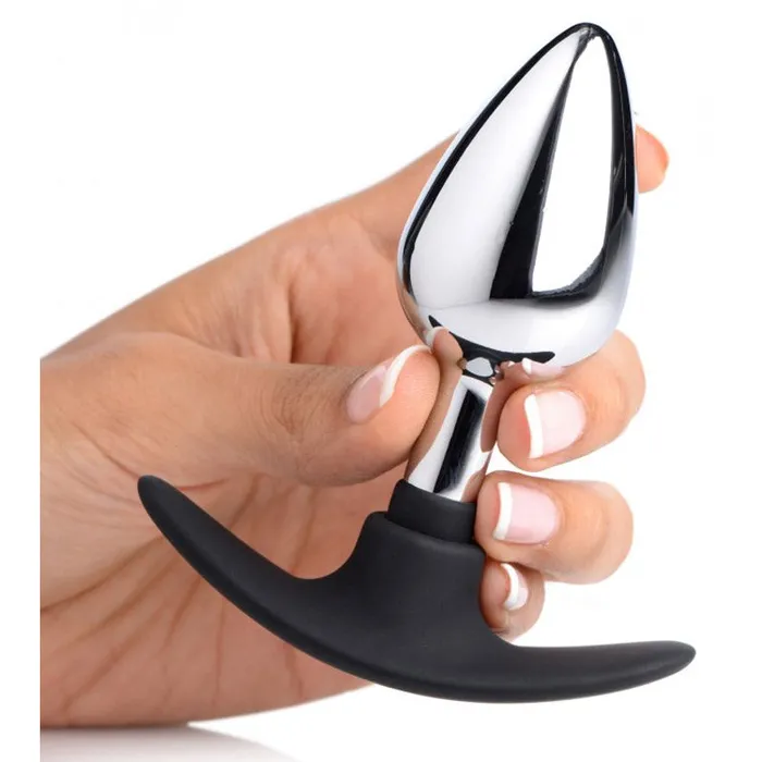 XR Brand Male Sex Toys | Dark Invader Metal & Silicone Anal Plug