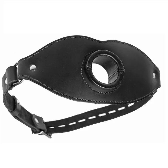 XR Brand Restraints | Leather Locking Open Mouth Gag